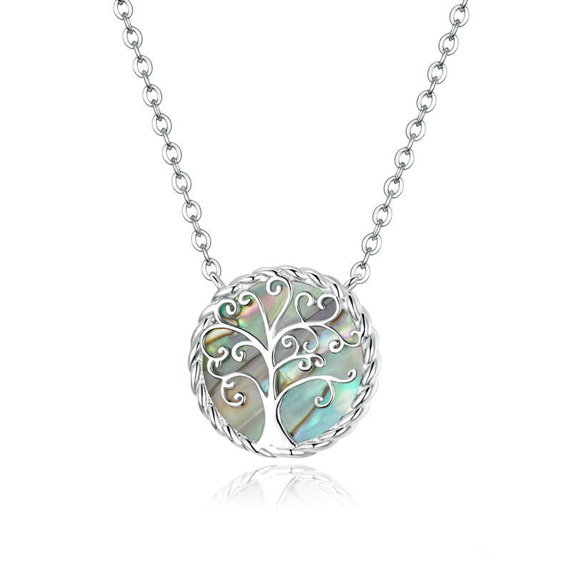 Stone of buddha 925 Sterling Silver The Tree of Life Creation Necklace Pendant