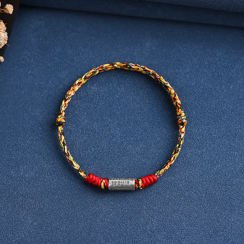 Stone of buddha Handcrafted 925 Sterling Silver Everything Goes Well Design Protection Strength Bracelet Anklet