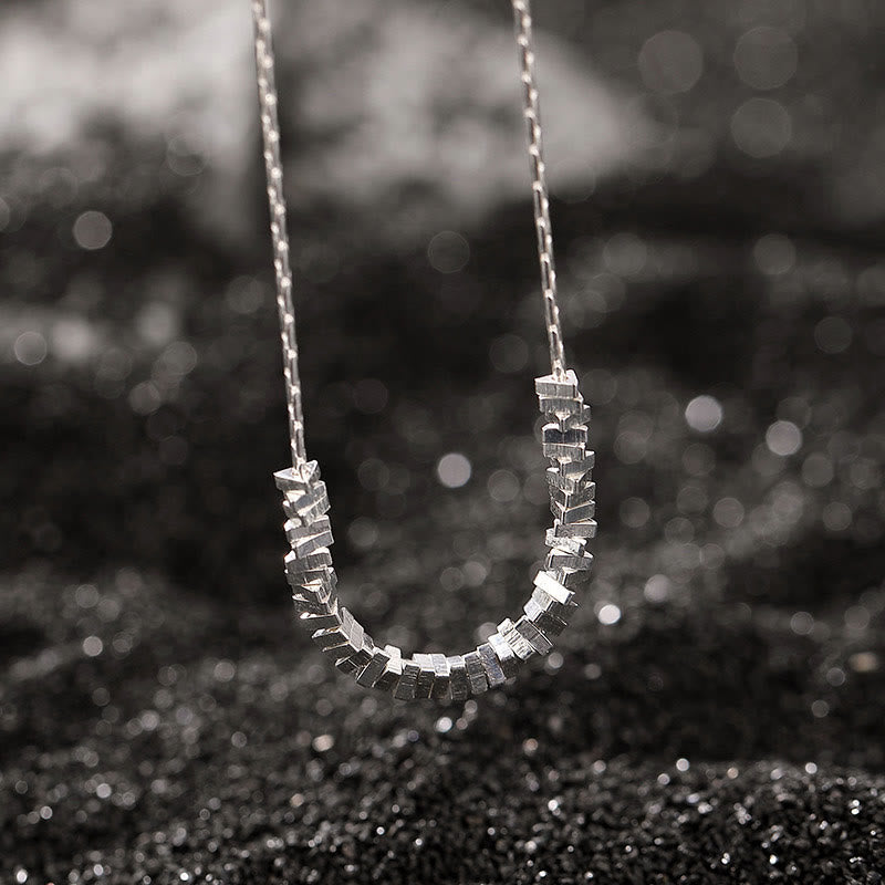 Stone of buddha 925 Sterling Silver Triangular Pattern Balance Necklace Pendant