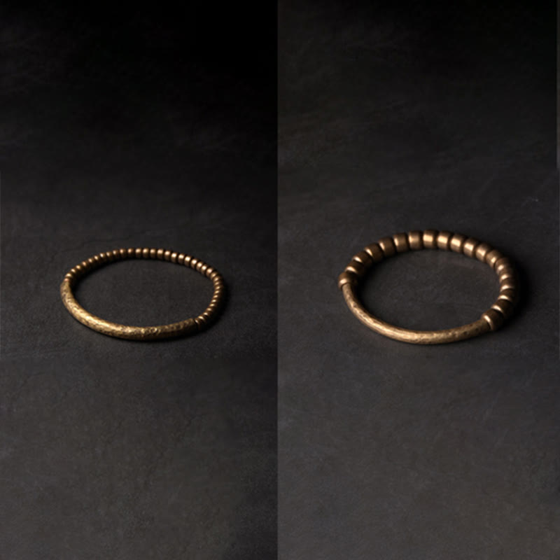 Stone of buddha Simple Design Copper Brass Bead Luck Wealth Bracelet