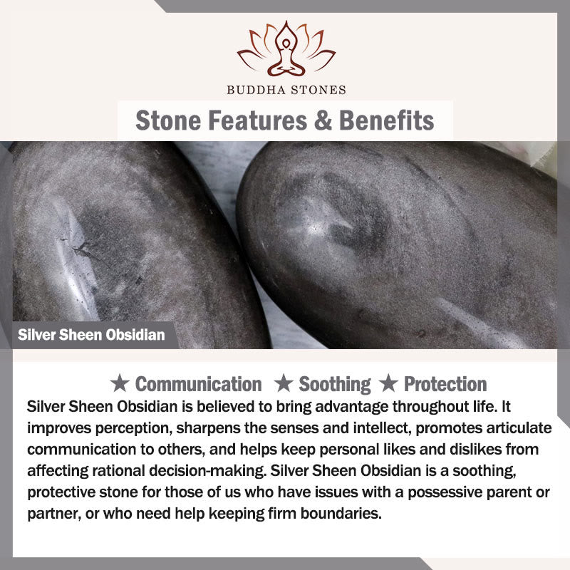 Stone of buddha Handmade Natural Silver Sheen Obsidian Strawberry Quartz PiXiu Protection Braided Bracelet