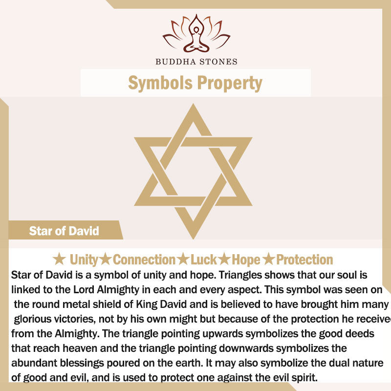 925 Sterling Silver Star of David Hope Protection Necklace