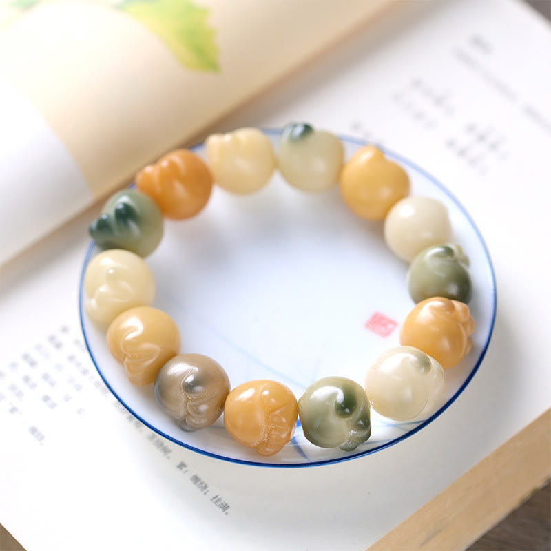 Stone of buddha Multilayered Bodhi Seed Cute Cat Paw Calm Harmony Bracelet