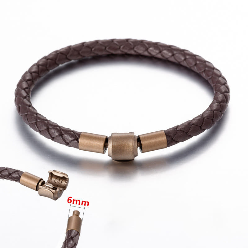 Stone of buddha Vintage Leather Rope Luck Braid String Bracelet