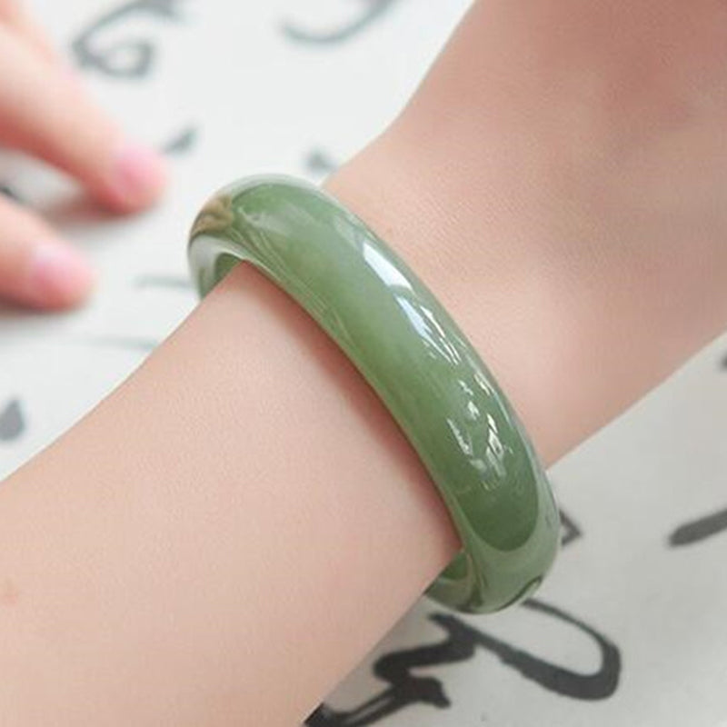 Stone of buddha Jade Abundance Blessing Bangle Bracelet