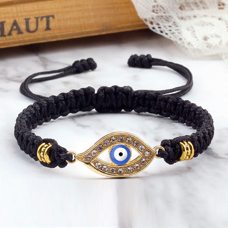 Stone of buddha Evil Eye Keep Away Evil Spirits String Bracelet
