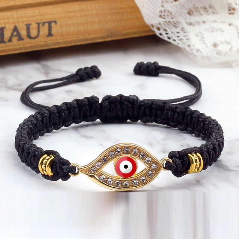 Stone of buddha Evil Eye Keep Away Evil Spirits String Bracelet