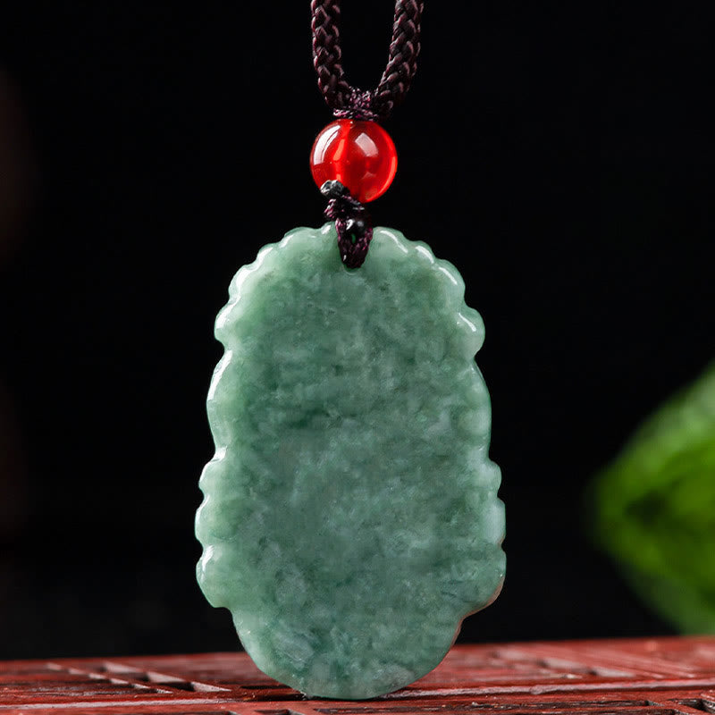 Stone of buddha Natural Jade 12 Chinese Zodiac Prosperity Necklace Pendant