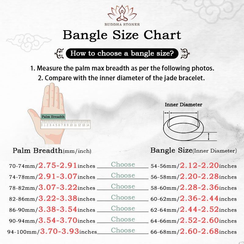 Stone of buddha Natural Jade Abundance Protection Bracelet Bangle