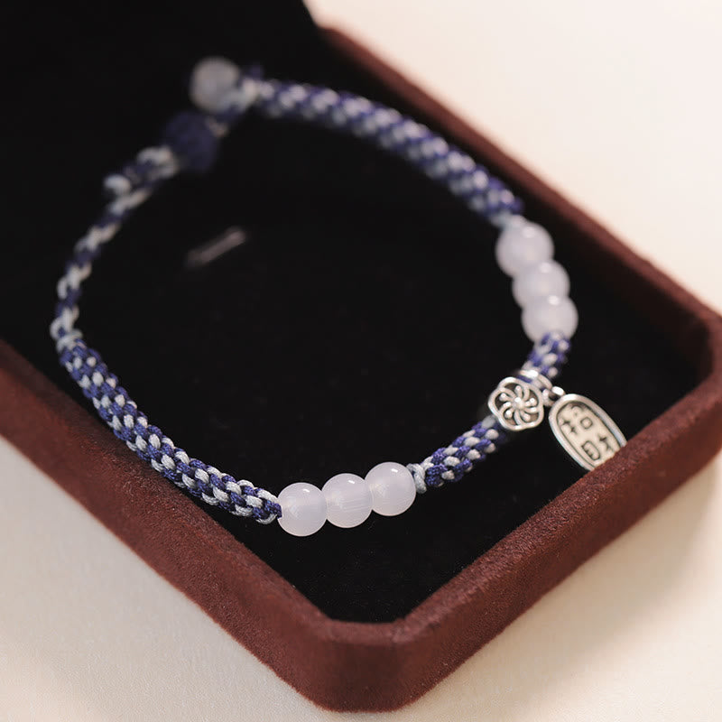 Stone of buddha Handmade Lucky Fortune Rope Bracelet