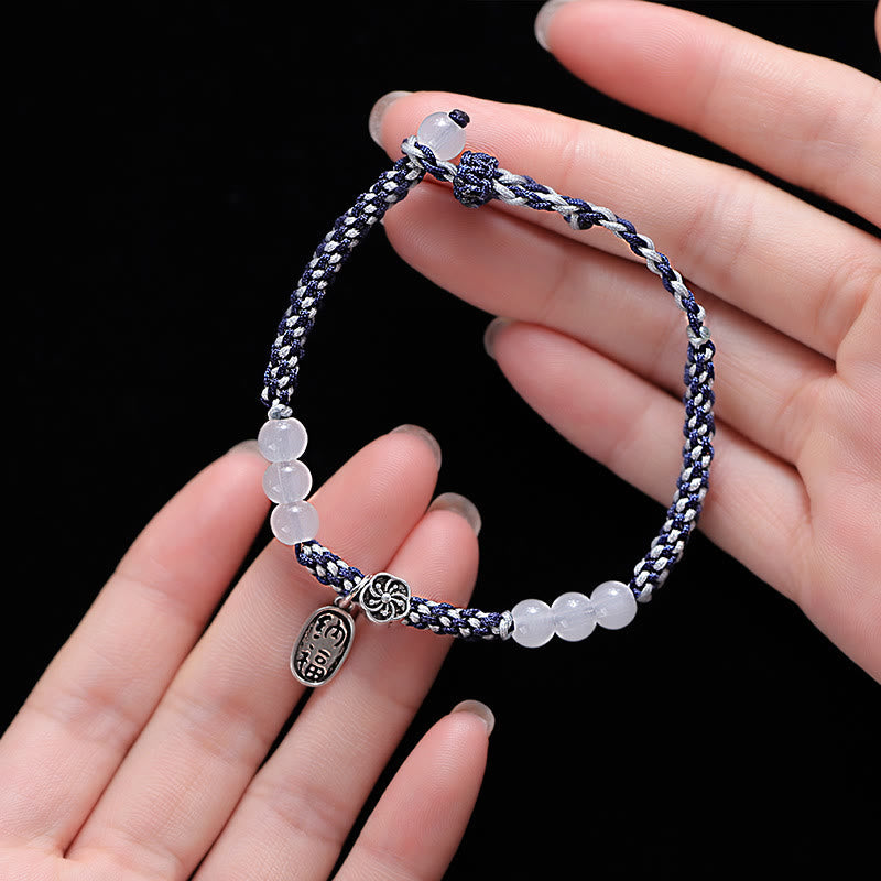 Stone of buddha Handmade Lucky Fortune Rope Bracelet