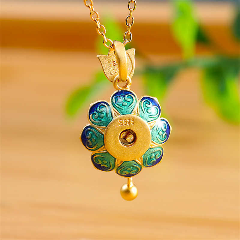 Stone of buddha 925 Sterling Silver Tibet Lotus Prayer Wheel Red Agate Enlightenment Necklace Pendant