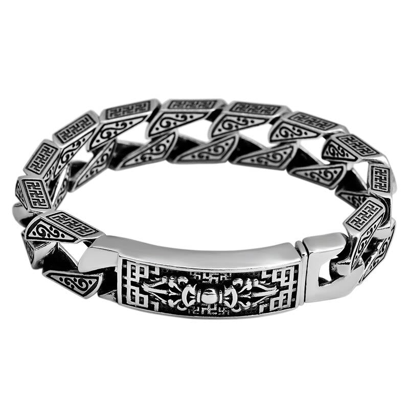 Stone of buddha Tibetan Om Mani Padme Hum Dorje Vajra Swastika Carved Purity Bracelet
