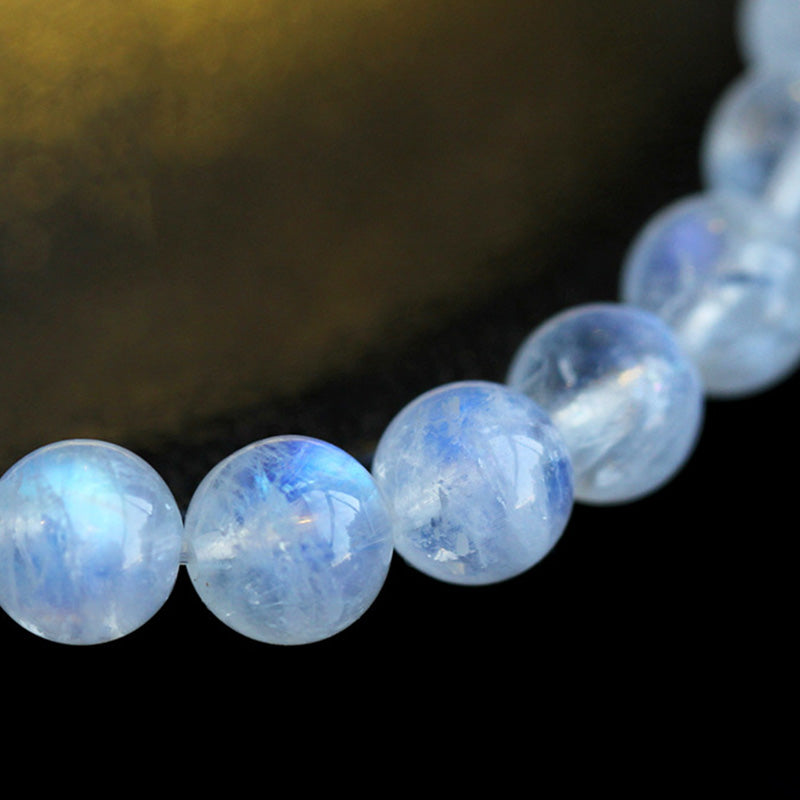 Stone of buddha Moonstone Calm Healing Positive Bracelet