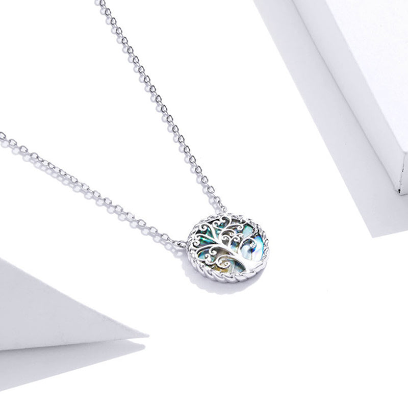 Stone of buddha 925 Sterling Silver The Tree of Life Creation Necklace Pendant