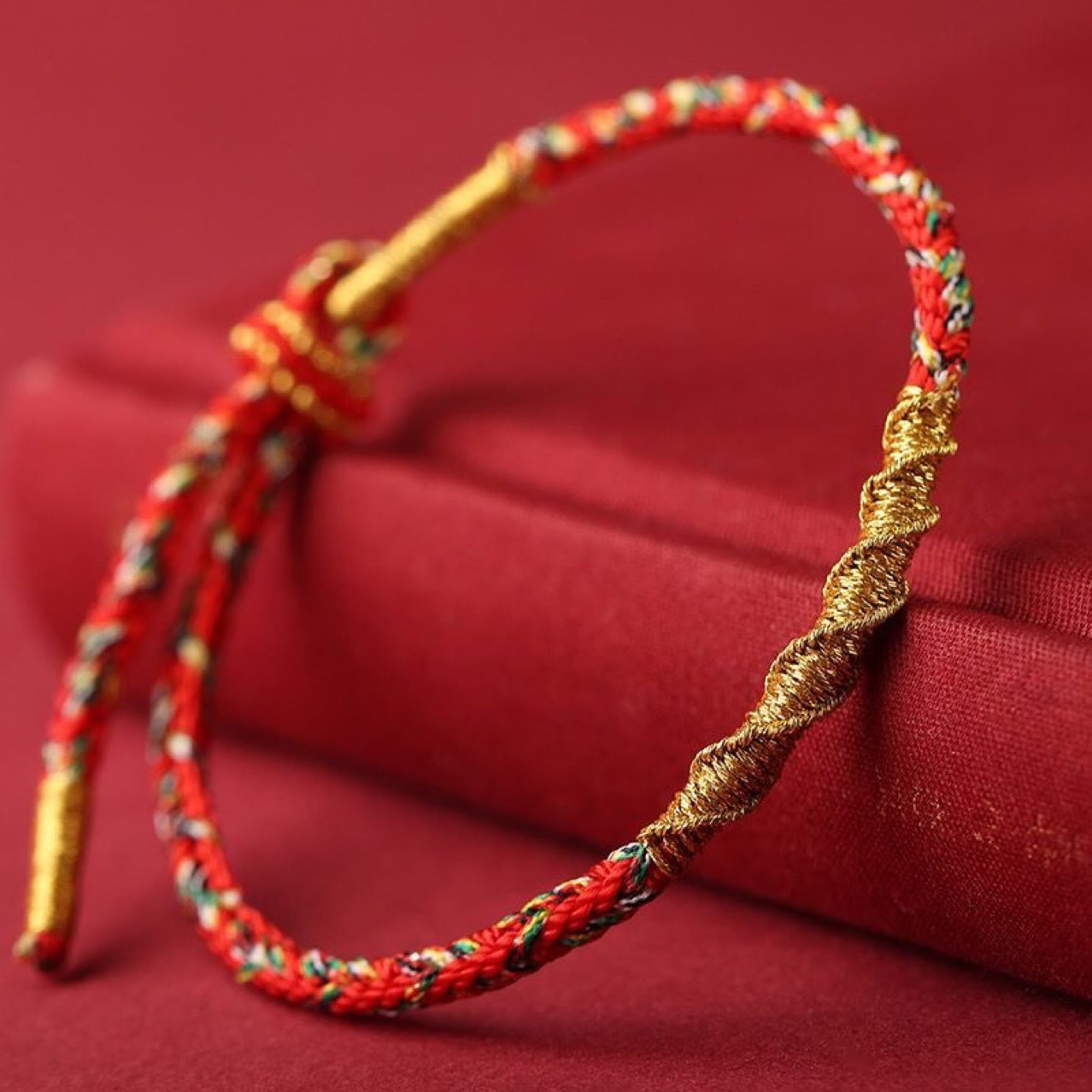 Stone of buddha Handmade Chinese Zodiac Natal Buddha Protection Strength Braided String Bracelet