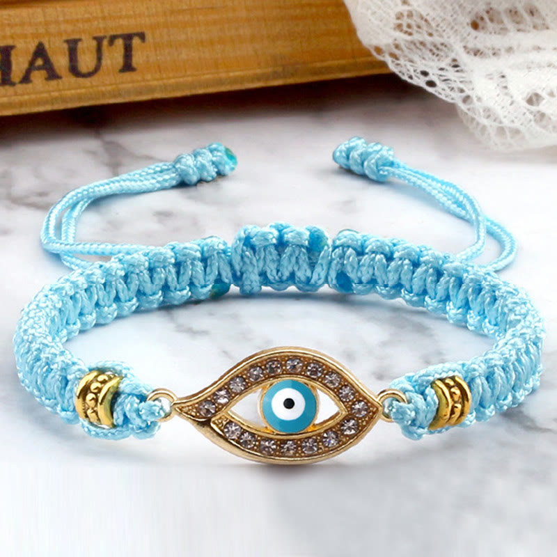 Stone of buddha Evil Eye Keep Away Evil Spirits String Bracelet