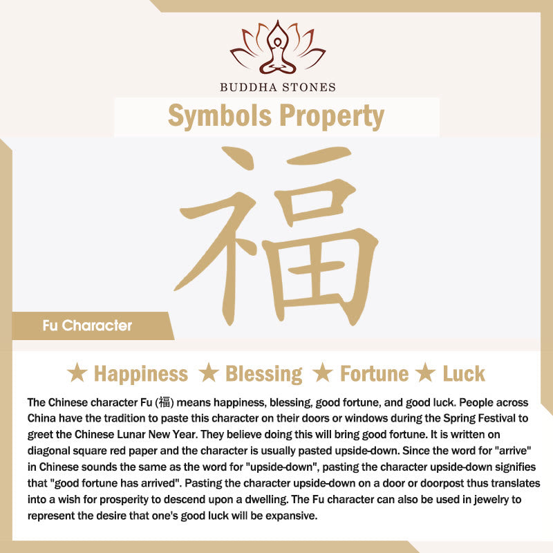 Stone of buddha Natural White Agate Red Agate Money Bag Fu Character Four Leaf Clover Protection Bracelet