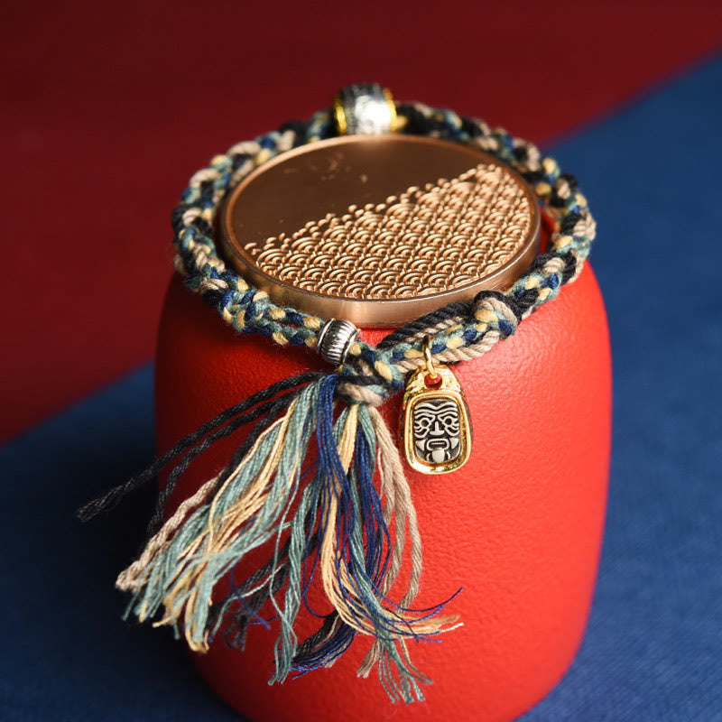 Stone of buddha Zakiram Goddess of Wealth Om Mani Padme Hum Peace Handmade Bracelet