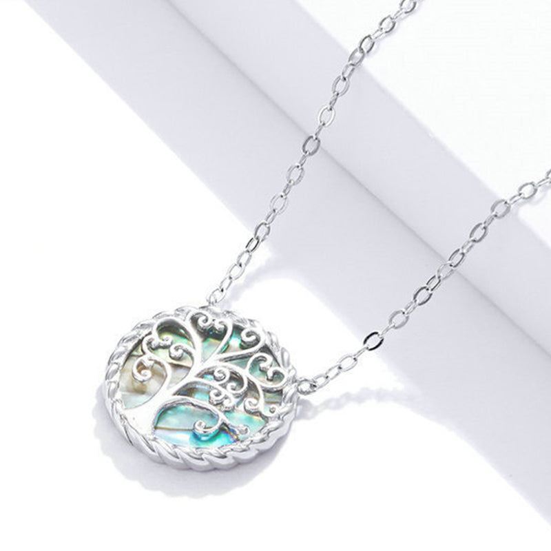 Stone of buddha 925 Sterling Silver The Tree of Life Creation Necklace Pendant