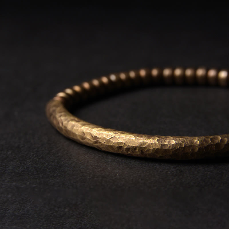 Stone of buddha Simple Design Copper Brass Bead Luck Wealth Bracelet