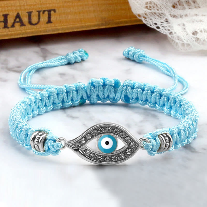 Stone of buddha Evil Eye Keep Away Evil Spirits String Bracelet