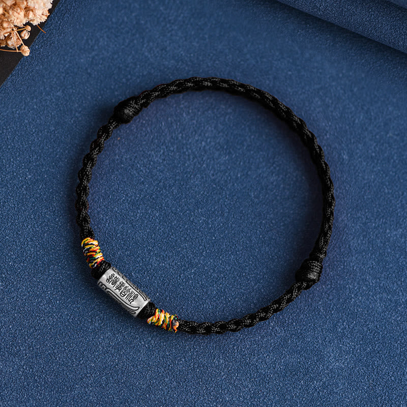 Stone of buddha Handcrafted 925 Sterling Silver Everything Goes Well Design Protection Strength Bracelet Anklet