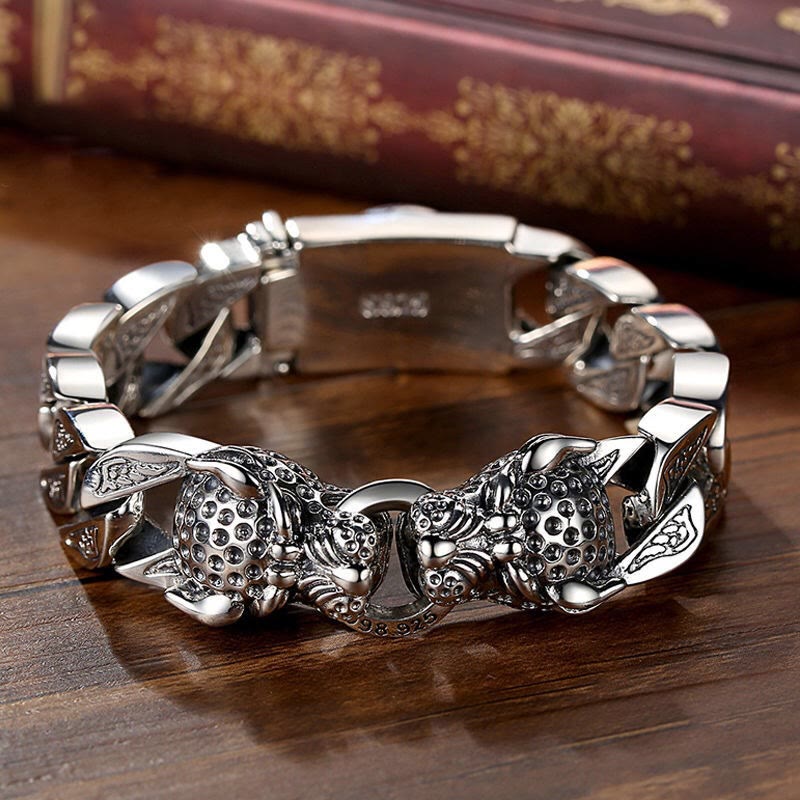 Stone of buddha Leopard Pattern Healing Balance Chain Bracelet