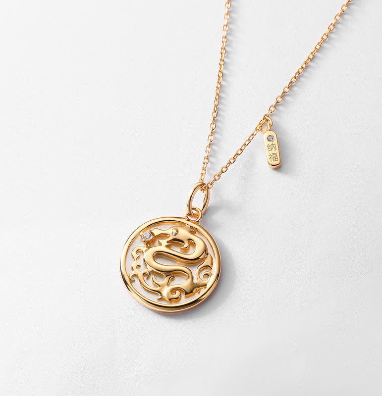 a??a??a??A Flash Sale- Stone of buddha 925 Sterling Silver Tridacna Stone Year of the Dragon Fu Character Luck Strength Necklace Pendant