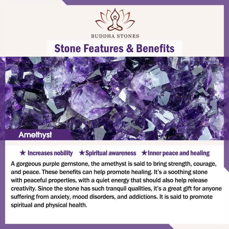Stone of buddha 925 Sterling Silver Natural Amethyst Healing Feet Love Heart Charm Bracelet