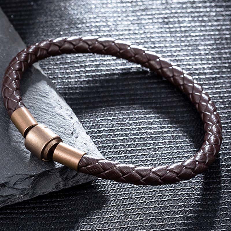 Stone of buddha Vintage Leather Rope Luck Braid String Bracelet