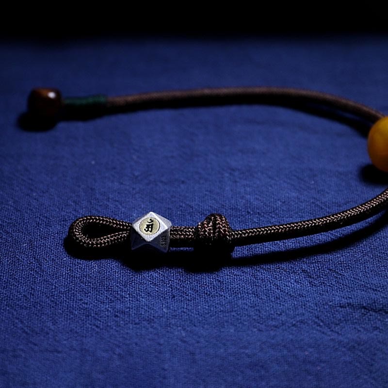 Stone of buddha 925 Sterling Silver Chinese Zodiac Natal Buddha Natural Amber Clear Anxiety Bracelet