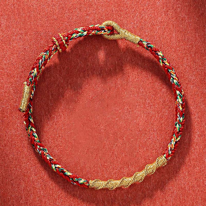 Stone of buddha Handmade Chinese Zodiac Natal Buddha Protection Strength Braided String Bracelet