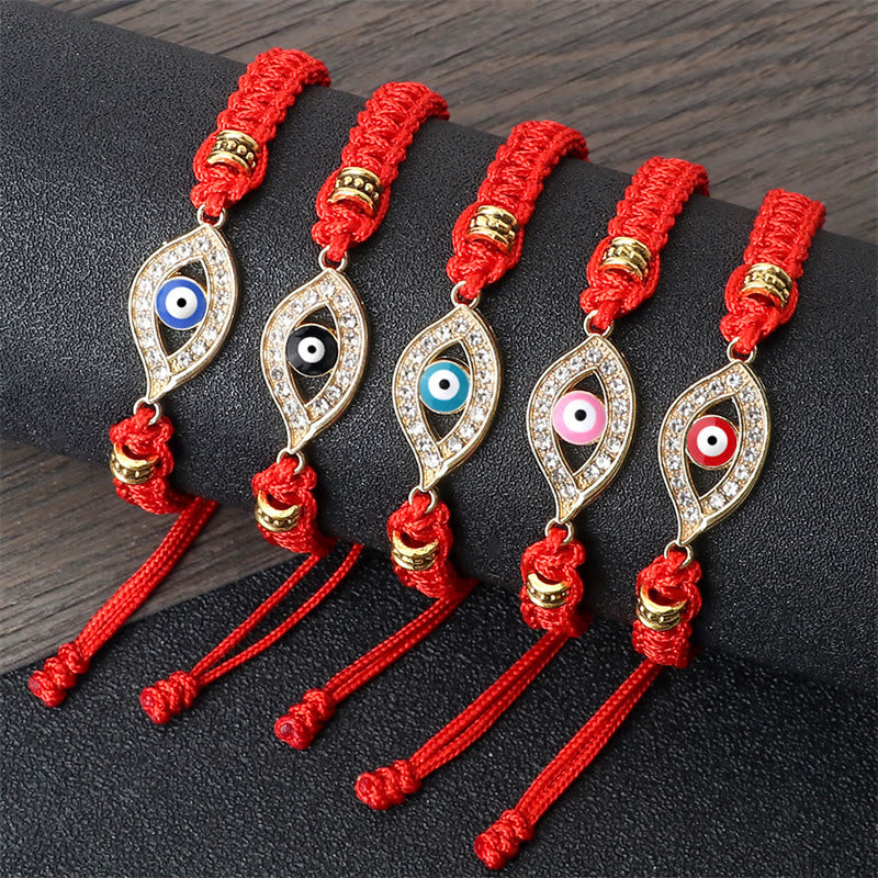 Stone of buddha Evil Eye Keep Away Evil Spirits String Bracelet