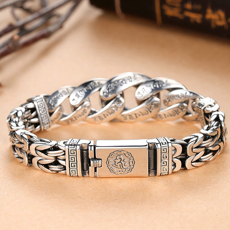 Stone of buddha Om Mani Padme Hum Engraved Peace Purity Bracelet