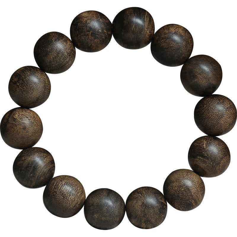Stone of buddha Nine Points Sinking Water Vietnam Hoi An Agarwood Peace Strength Bracelet