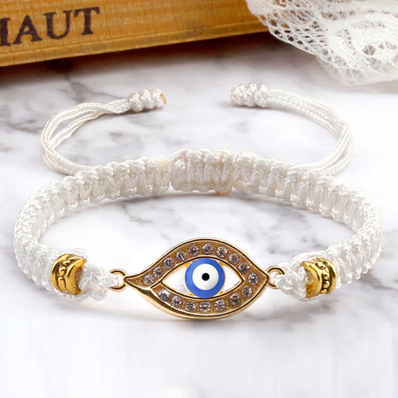 Stone of buddha Evil Eye Keep Away Evil Spirits String Bracelet