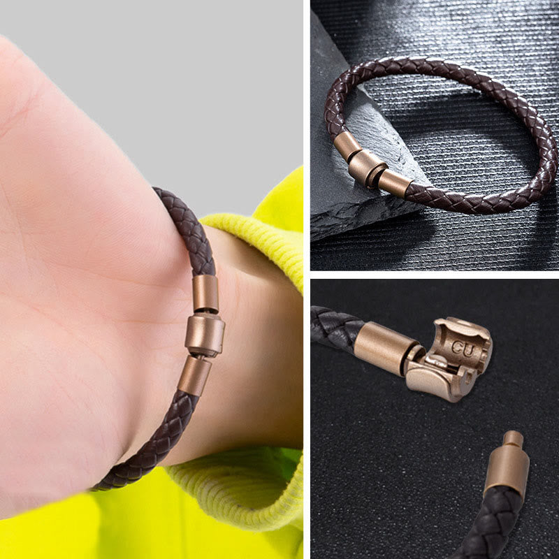 Stone of buddha Vintage Leather Rope Luck Braid String Bracelet