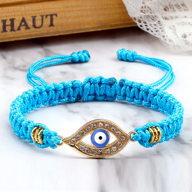 Stone of buddha Evil Eye Keep Away Evil Spirits String Bracelet