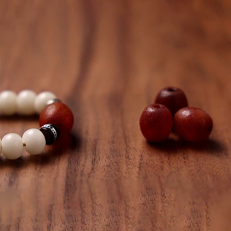 Stone of buddha Tibet 108 Mala Beads Bodhi Seed Bagua Vajra Dzi Bead Gray Agate Wealth Bracelet