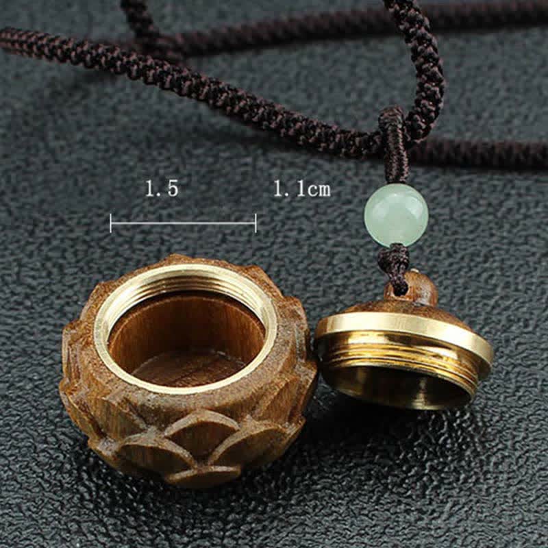 Stone of buddha Tibet Green Sandalwood Rosewood Om Mani Padme Hum Lotus Positive Soothing Necklace Pendant