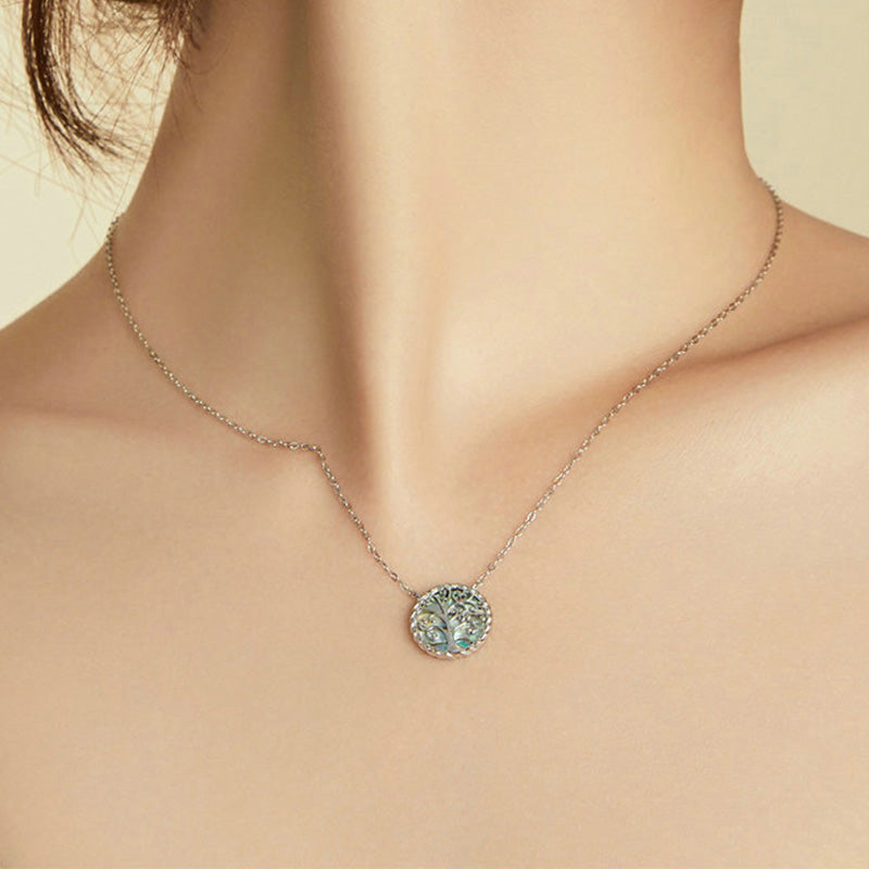 Stone of buddha 925 Sterling Silver The Tree of Life Creation Necklace Pendant