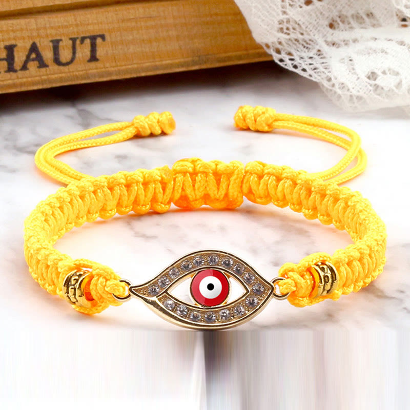 Stone of buddha Evil Eye Keep Away Evil Spirits String Bracelet