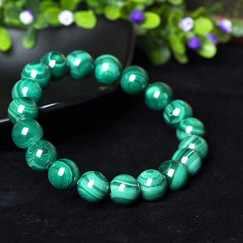Stone of buddha Natural Malachite Protection Calmness Bracelet