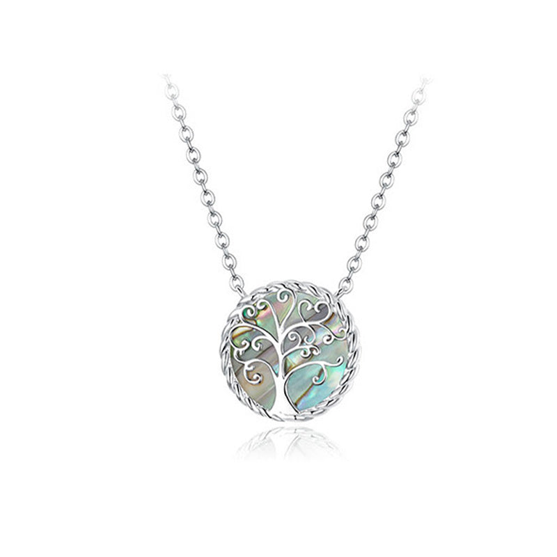 Stone of buddha 925 Sterling Silver The Tree of Life Creation Necklace Pendant