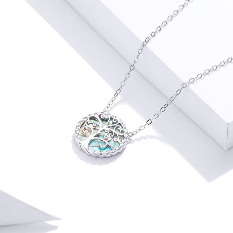 Stone of buddha 925 Sterling Silver The Tree of Life Creation Necklace Pendant