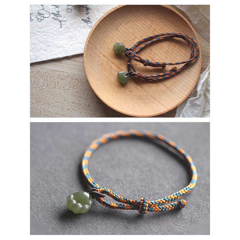 Stone of buddha Hetian Jade Cat Paw Lucky Bag Pattern Prosperity Bracelet