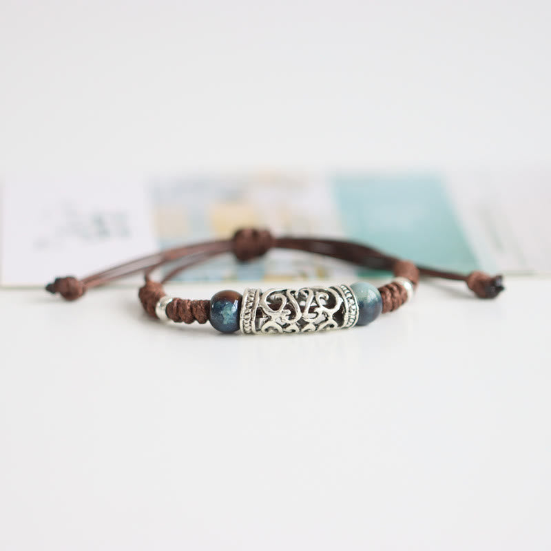 Stone of buddha Tibet Ceramic Bead Wealth String Bracelet