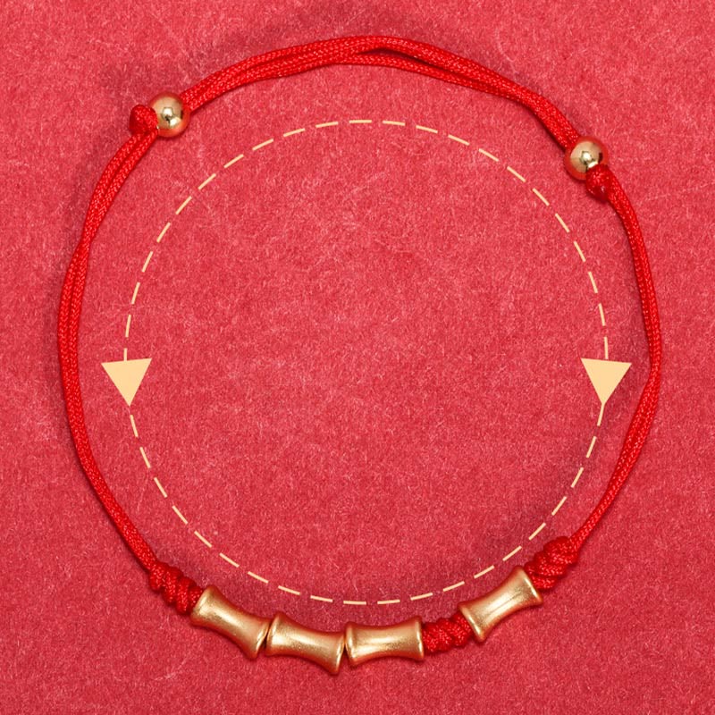 Stone of buddha 925 Sterling Silver Bamboo Design Protection Luck Braided Bracelet