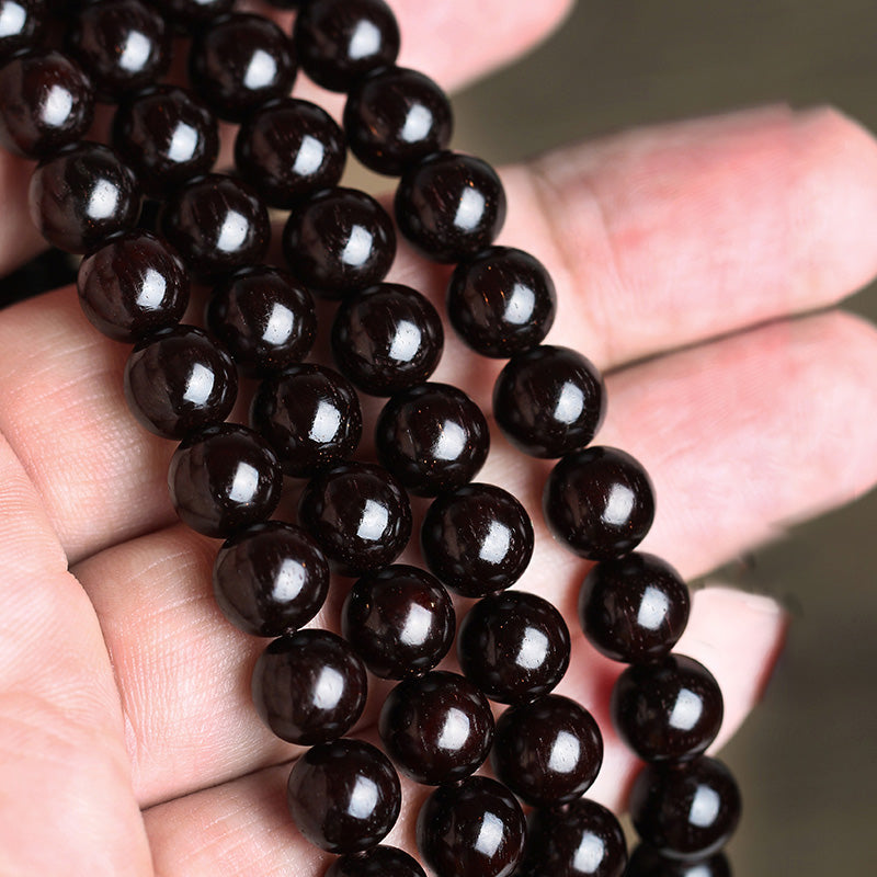 Stone of buddha 108 Mala Beads 4.8 Stars With Gold Star Indian Small Leaf Red Sandalwood Amber Turquoise Chinese Knotting Blessing Bracelet